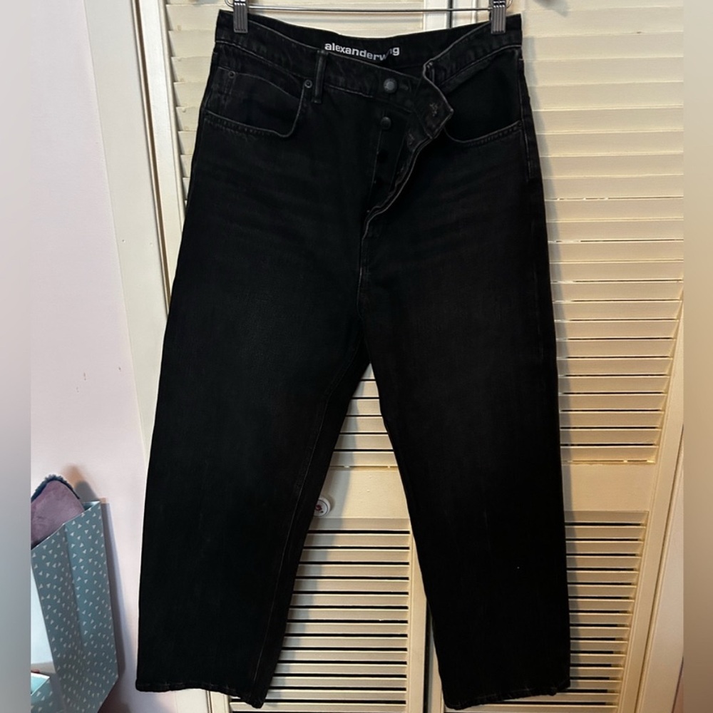 Alexander Wang women’s Black Jeans Size 28 RUNS SMALL. MORE OF 28-29